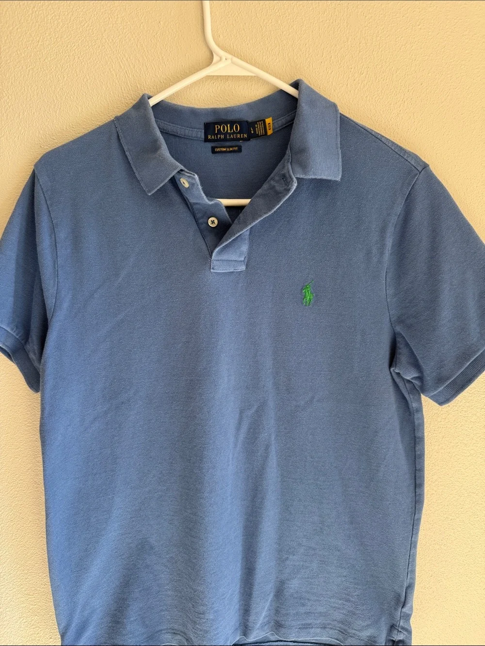 Ralph Lauren Men’s Slate Blue Polo with Green Pony